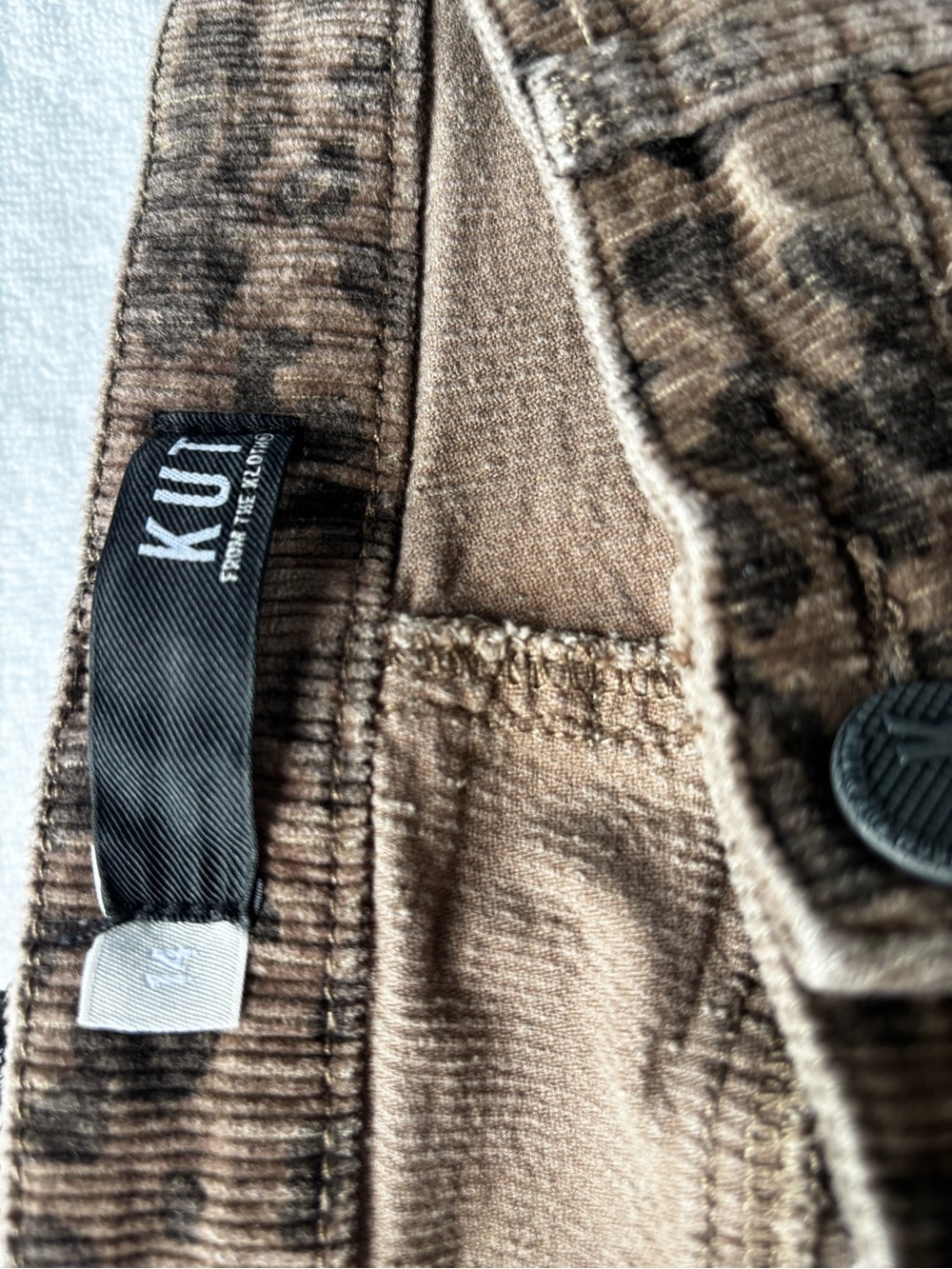 Kut from the Kloth Rachael Brown Leopard-Print Mom Jeans 14 women’s - Picture 5 of 6